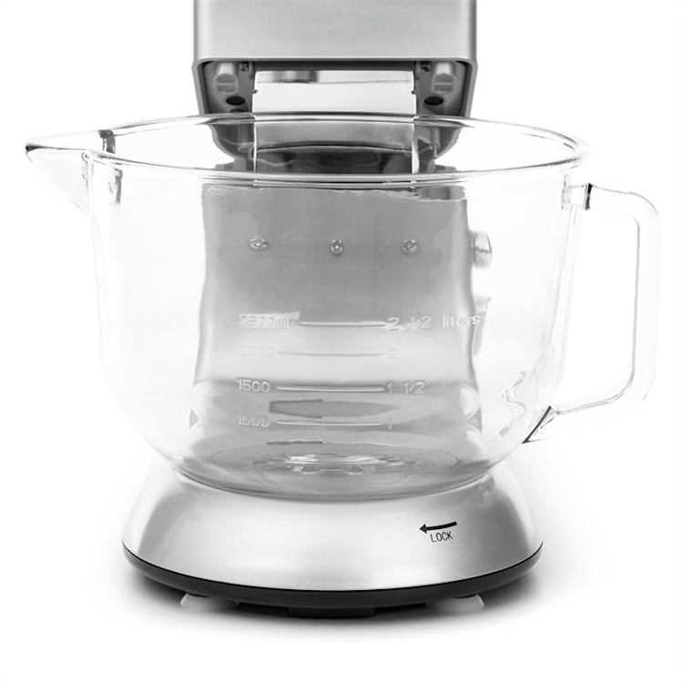 Bella Argentea 2G Food Processor 1800 W 5 litres Dough Hook, Stirring Hook, Whisk Silver Metallic