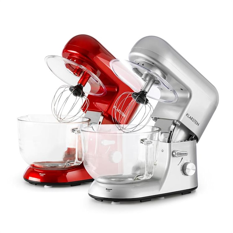 Bella Argentea 2G Food Processor 1800 W 5 litres Dough Hook, Stirring Hook, Whisk Silver Metallic