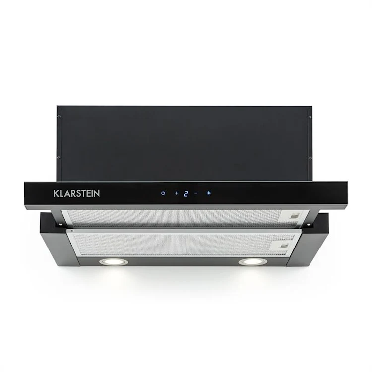 Vinea Substructure Cooker Hood Extractor Hood Flat Screen Hood 60cm Black Black