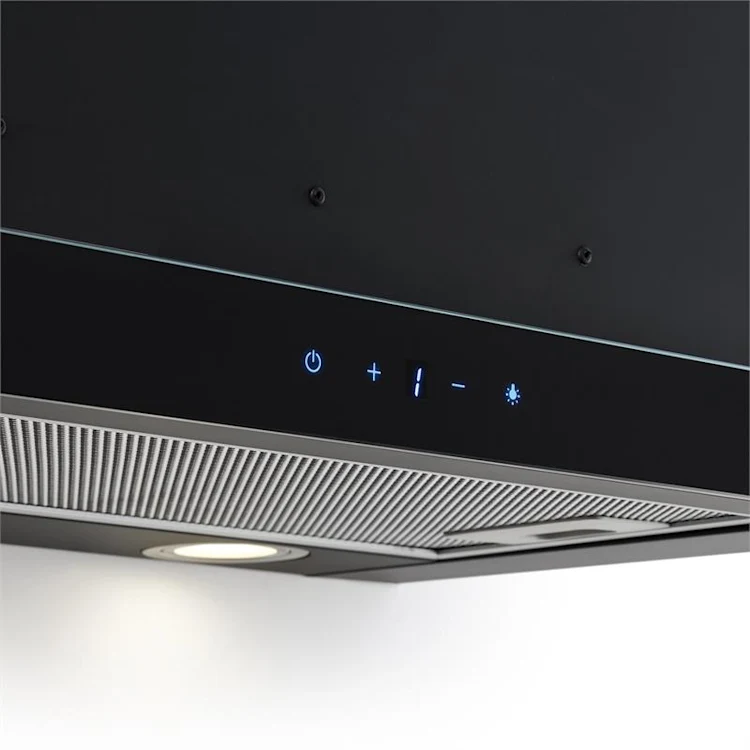 Vinea Substructure Cooker Hood Extractor Hood Flat Screen Hood 60cm Black Black