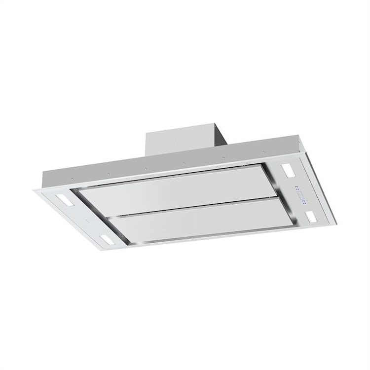 Secret Service Exaustor 220W 3 Níveis de Potência LED Aço Inoxidável Prata Metalizada