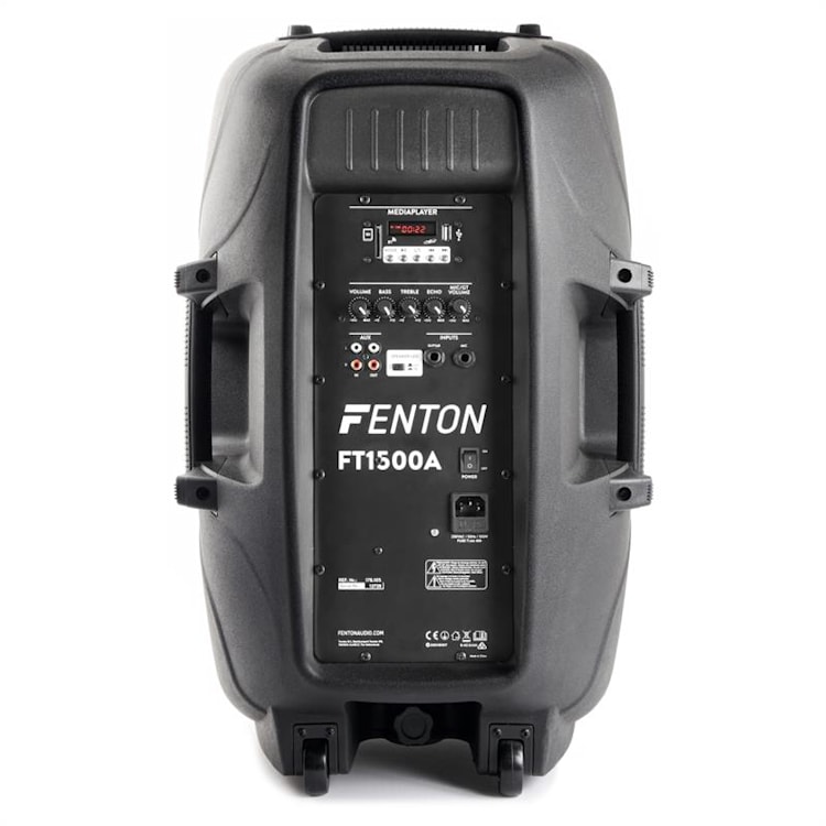 FT1500A Enceinte active 350W 15" MP3 Bluetooth USB SD AUX LED LCD