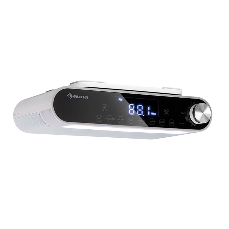 KR-130 Bluetooth Küchenradio Freisprechfunktion UKW-Tuner LED-Leuchte Weiß