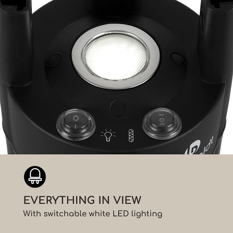 Primal Heat 65 Tavolo Bistrò Elemento Riscaldante Carbonio IR 1200 W LED 65 cm Vetro