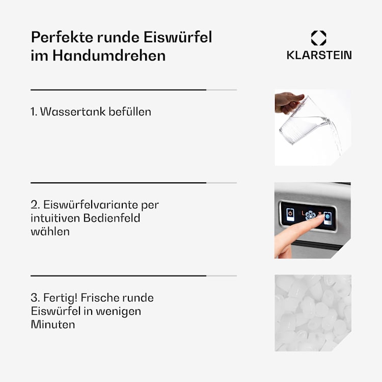 Metropolitan Eiswürfelmaschine 12kg/24h digitales Display