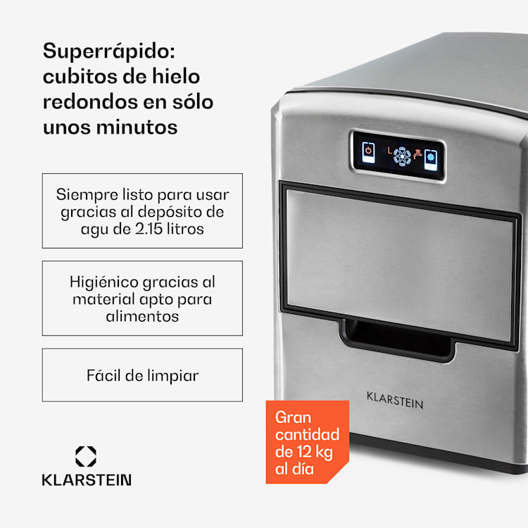 Metropolitan máquina de cubitos de hielo 12kg/24hs display digital