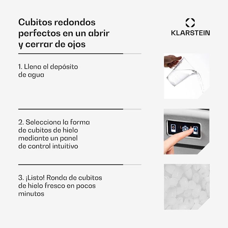 Metropolitan máquina de cubitos de hielo 12kg/24hs display digital