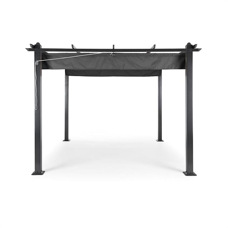Pantheon, pergola, prístrešok, 3 x 3 m, hliník, strieška proti slnku, polyester, sivá 3 x 3 m | Antracit | Šedá