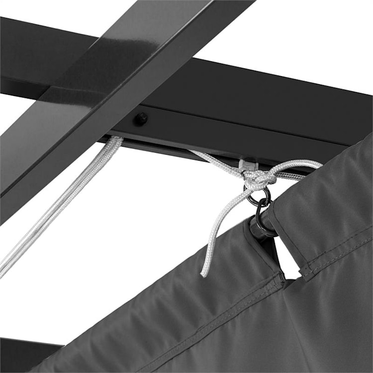 Pantheon, pergola, prístrešok, 3 x 3 m, hliník, strieška proti slnku, polyester, sivá 3 x 3 m | Antracit | Šedá