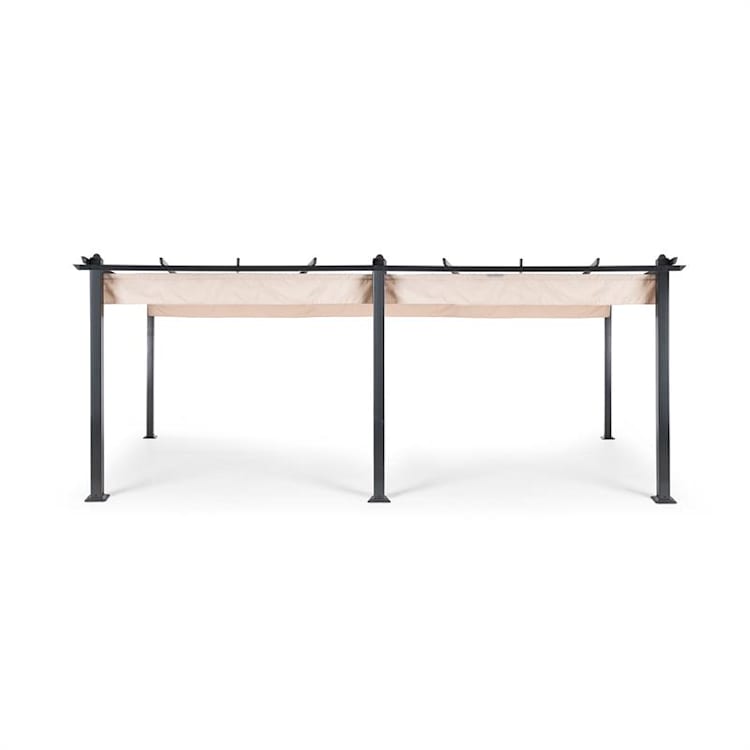Pantheon, pergola, prístrešok, 3 x 6 m, hliník, strieška proti slnku, polyester, béžová 3 x 6 m | Antracit | Béžová