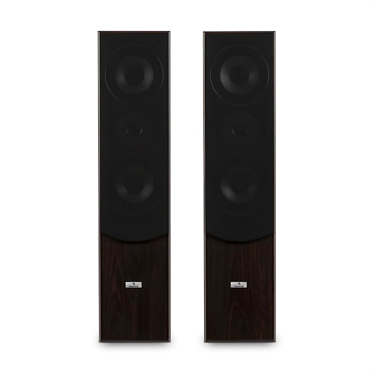 L766 3-Wege Bassreflex HiFi Boxen-Paar walnuss
