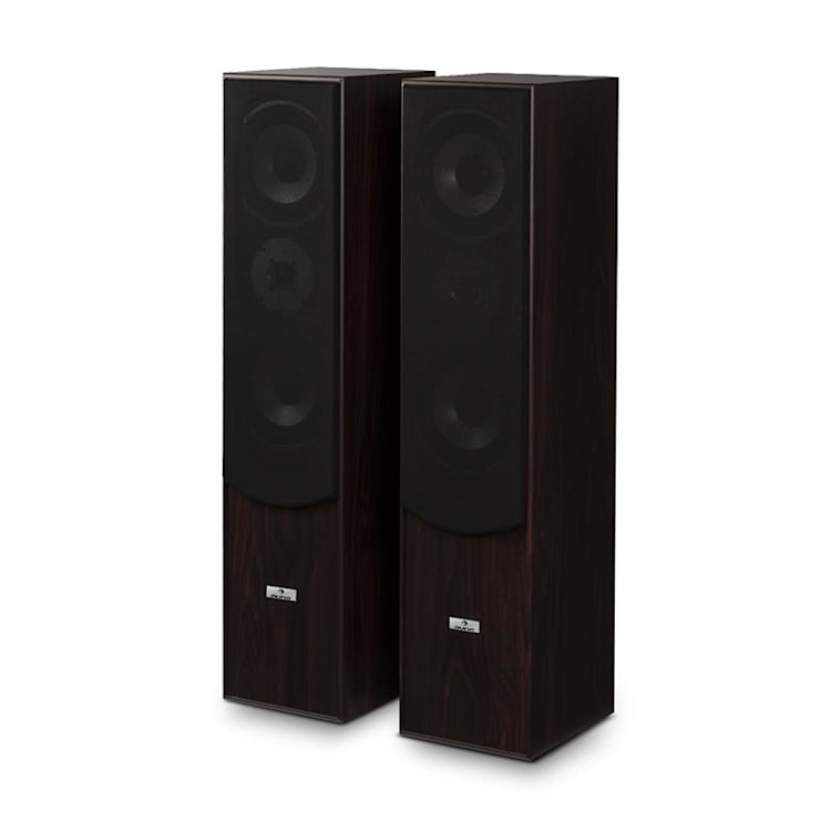L766 3-Wege Bassreflex HiFi Boxen-Paar walnuss