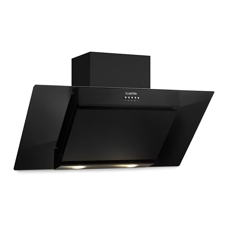 Exaustor Zola 90 da Klarstein 210 W 607m³/h Exaustor de 2 Peças Aço Inoxidável 304 90 cm | Preto