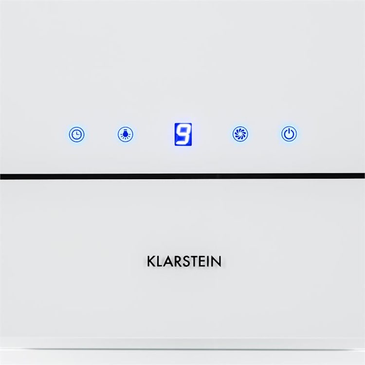 Karree Dunstabzugshaube Umluft 60 cm 640 m³/h LED Edelstahl Glas