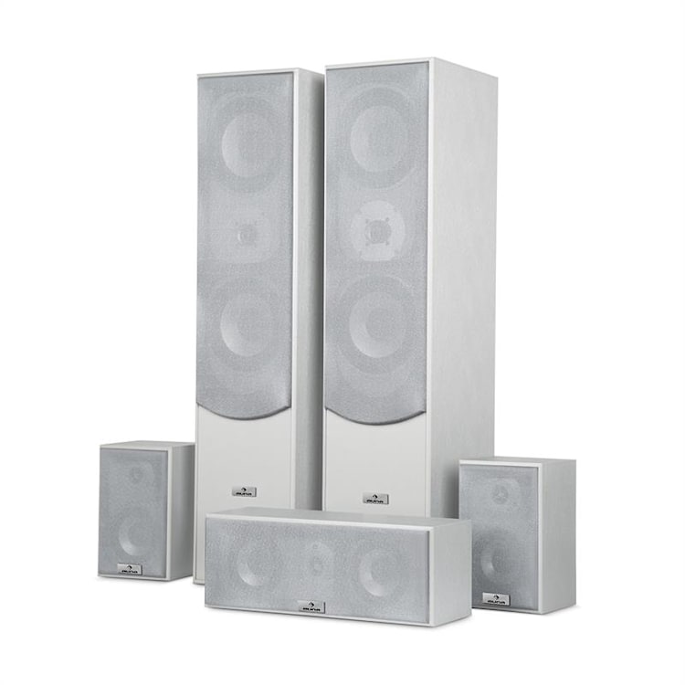 Surround Casse Acustiche Set Homecinema 335 W RMS Argento