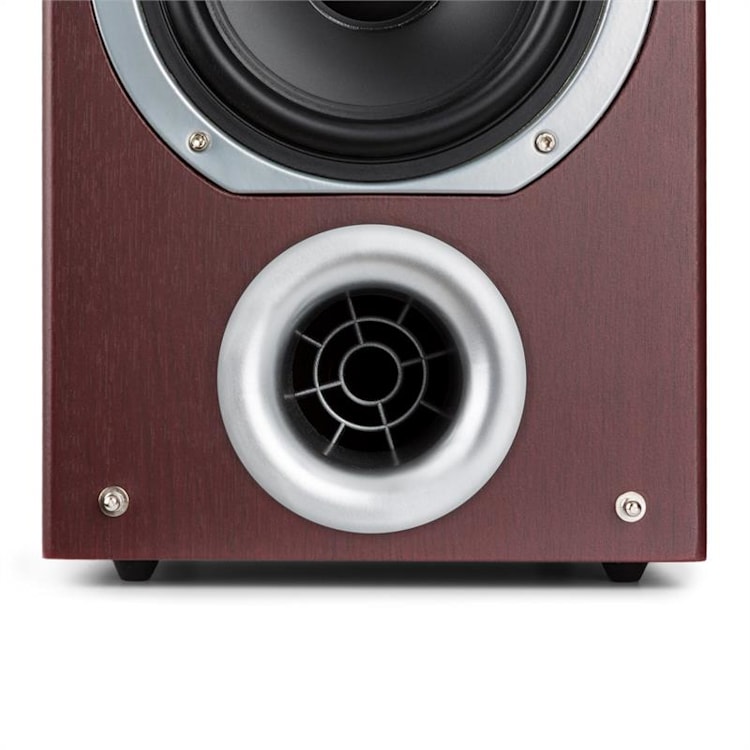 V7B Enceinte colonne 4 voies bassreflex 440W panneau frontal amovible - aca Acajou