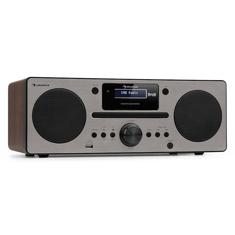 Harvard Micro-Stereoanlage DAB+ UKW-Tuner BT CD-Player USB-Charger