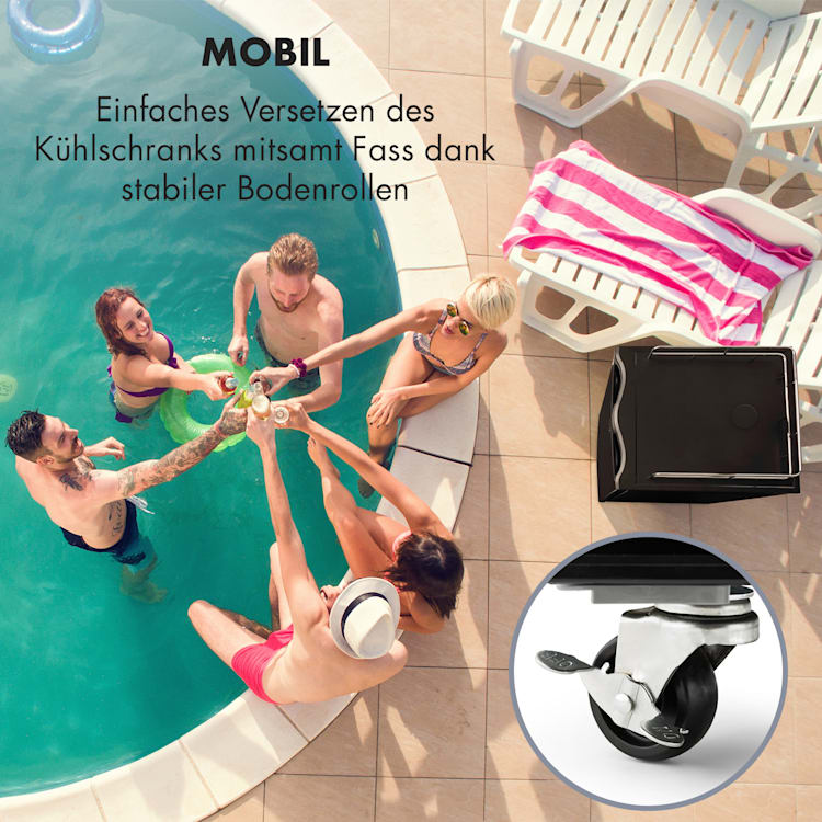 Big Spender Single Bierfass-Kühlschrank  Bierzapfanlage 173l 