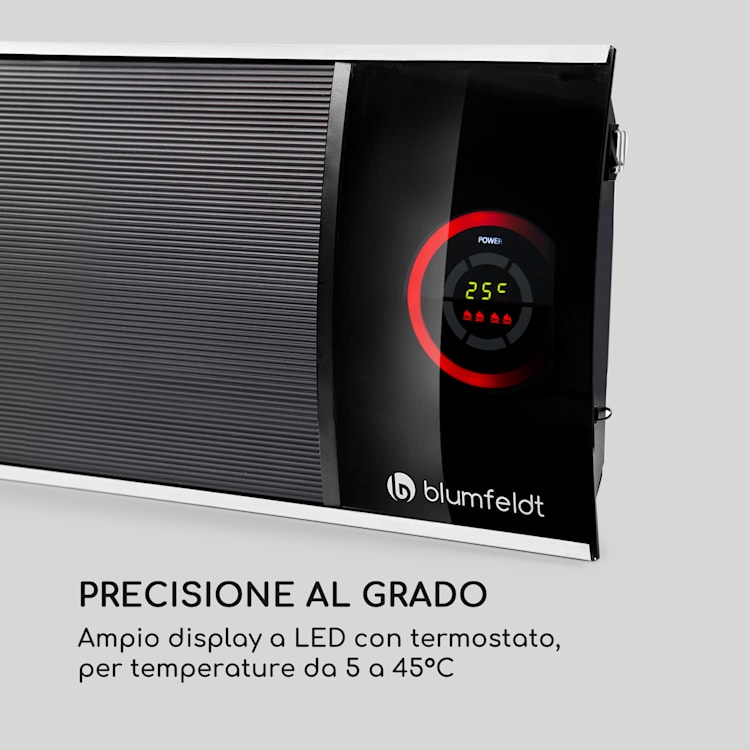 Stufa A Infrarossi Blumfeldt Cosmic Beam Plus - 2400W, Telecomando, IP24, Per Terrazza E Esterni - Foto 10