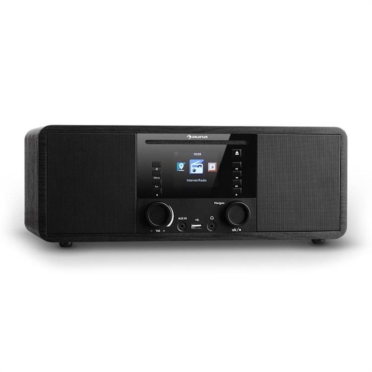 IR-190 Internetradio CD-Player WiFi UPnP USB Fernbedienung Schwarz