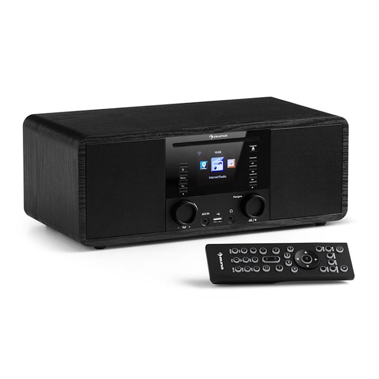 IR-190 Internetradio CD-Player WiFi UPnP USB Fernbedienung Schwarz