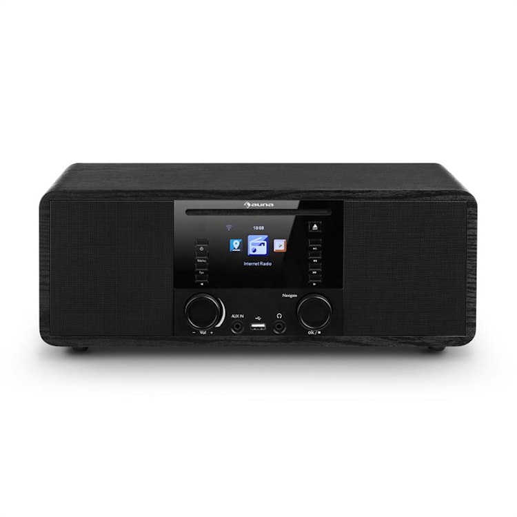 IR-190 Internetradio CD-Player WiFi UPnP USB Fernbedienung Schwarz