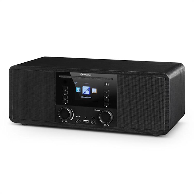 IR-190 Internetradio CD-Player WiFi UPnP USB Fernbedienung Schwarz