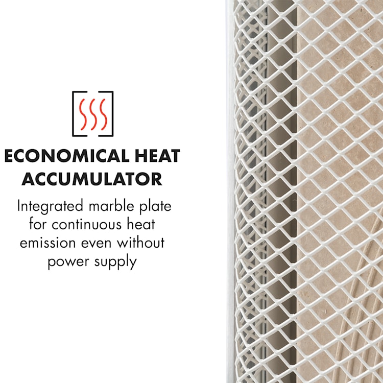 HeatPal Marble infrarood verwarming 1300W warmteopslag marmer aluminium