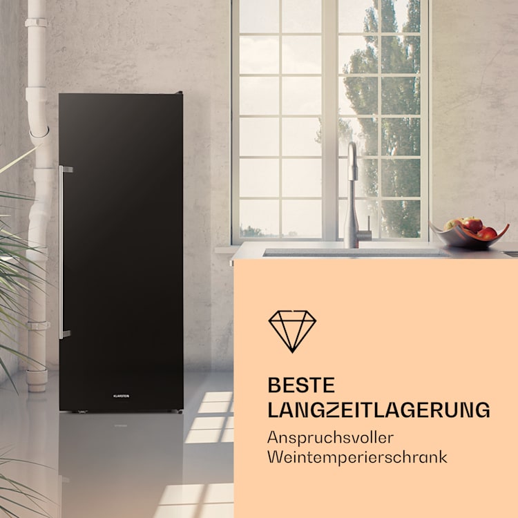 Botella Cura Weinkühlschrank 224 Flaschen LC-Display Carbon-Filter