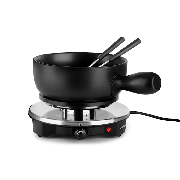 Sirloin raclette met fondue keramische pan 1200W zwart