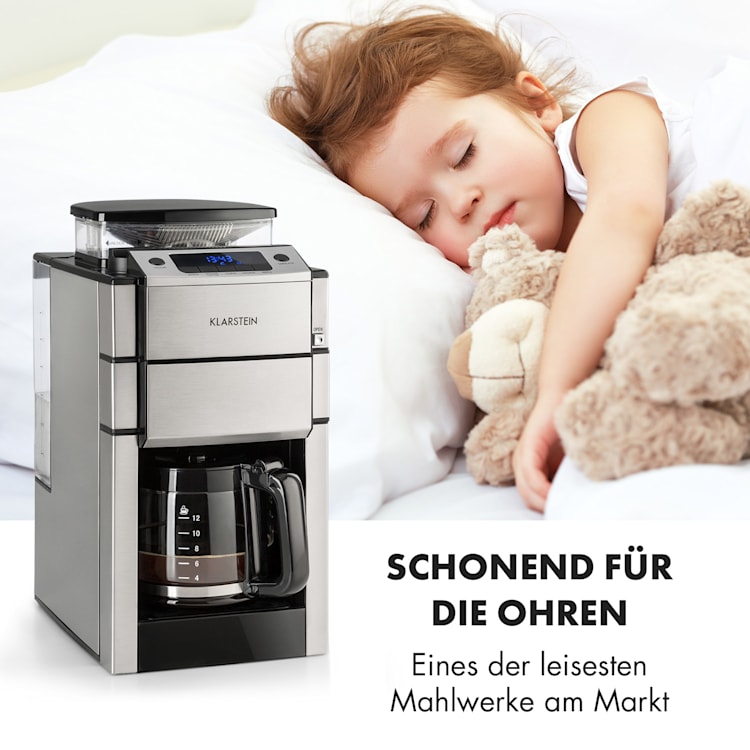 Aromatica X Kaffeemaschine Mahlwerk Glaskanne Aroma+ Edelstahl