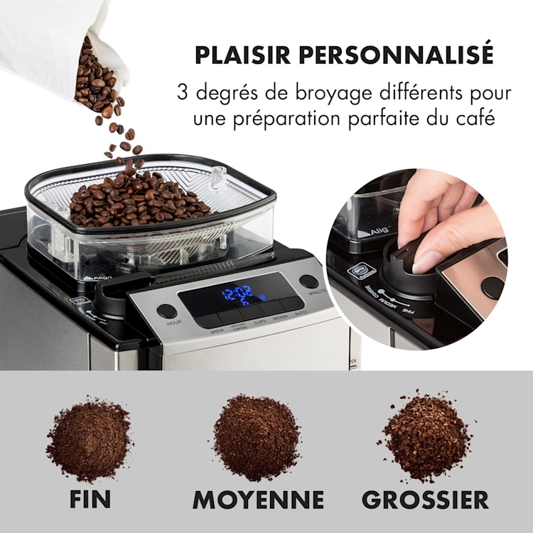 Aromatica X koffienachine, glazen kan aroma + roestvrij staal