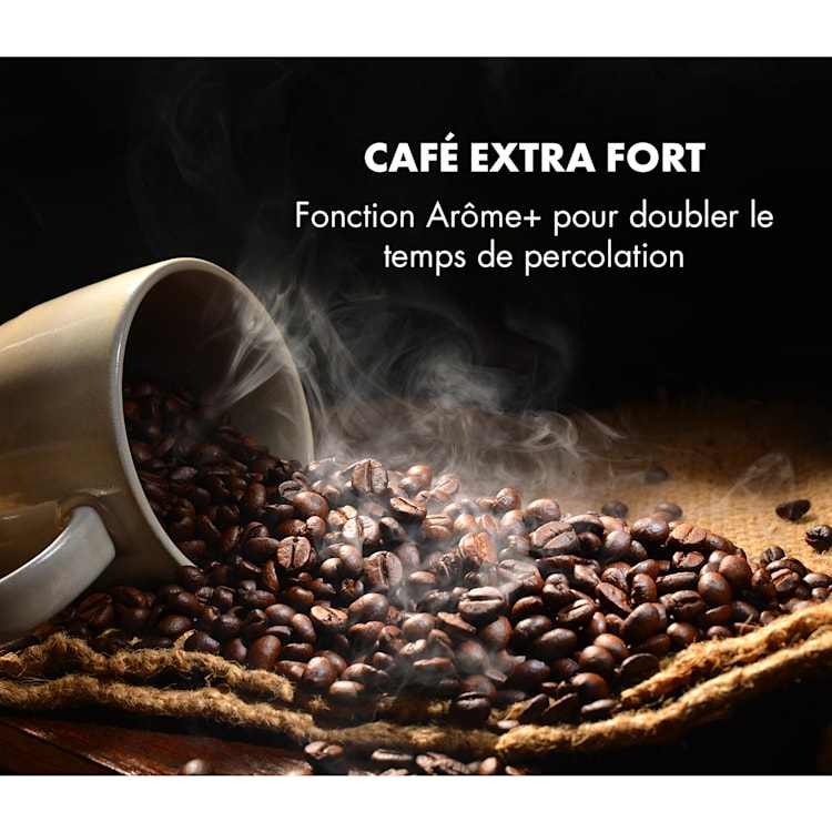 Aromatica X koffienachine, glazen kan aroma + roestvrij staal