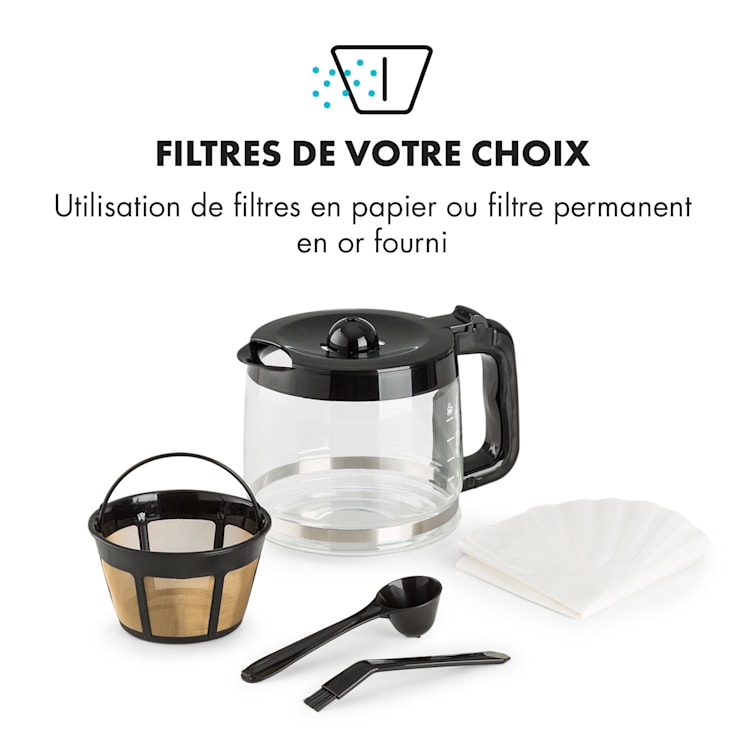 Aromatica X koffienachine, glazen kan aroma + roestvrij staal