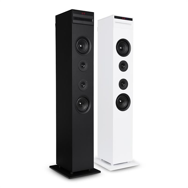 Karaboom CD Zestaw karaoke Bluetooth MP3 USB mikrofon FB czarny