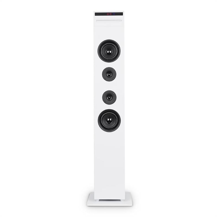 Karaboom CD karaoke uređaj, bluetooth, MP3, USB, punjač, mikrofon, daljinski upravljač, bijela boja BIjela