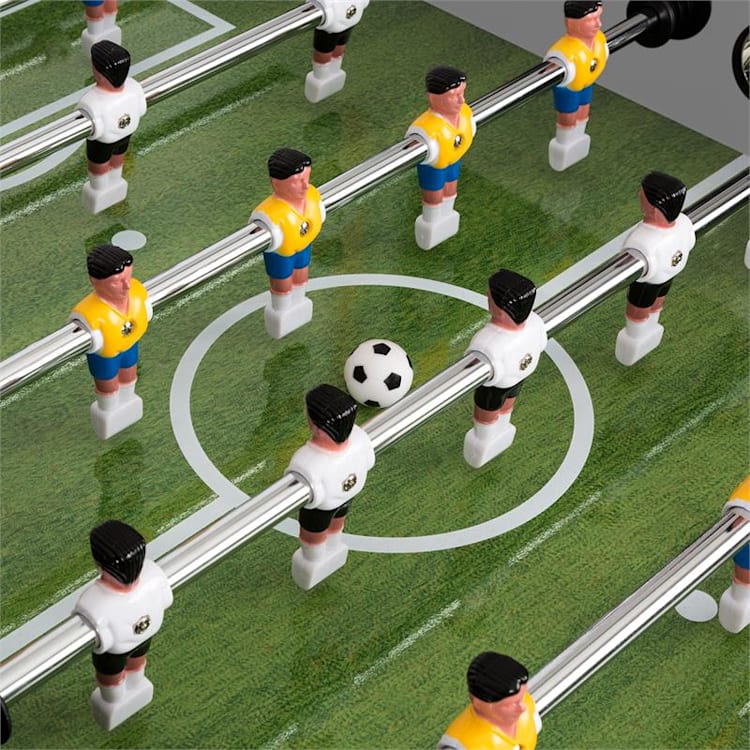 Maracanã asztali foci, csocsó asztal, parafa labdák, ital tartó, fehér