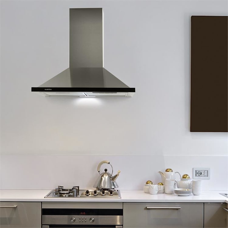 Galina Exaustor Exaustão 60 cm 350 m³/h LED Aço Inoxidável Vidro Acrílico