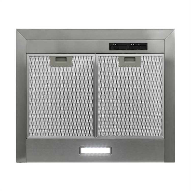 Galina Exaustor Exaustão 60 cm 350 m³/h LED Aço Inoxidável Vidro Acrílico