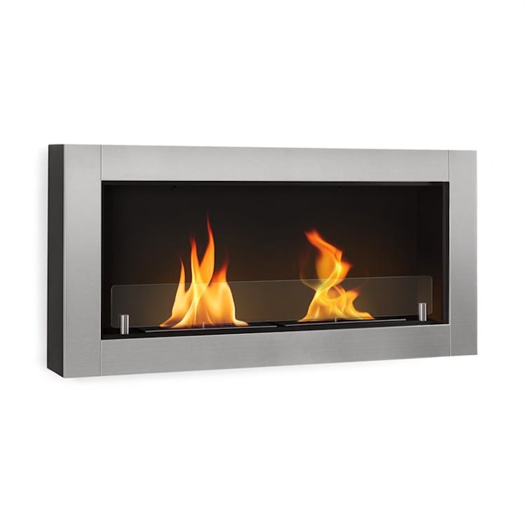 Phantasma Modern Ethanol Fireplace 3 hours Burning Time silver
