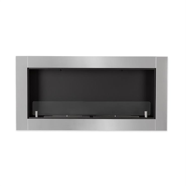 Phantasma Modern Ethanol Fireplace 3 hours Burning Time silver