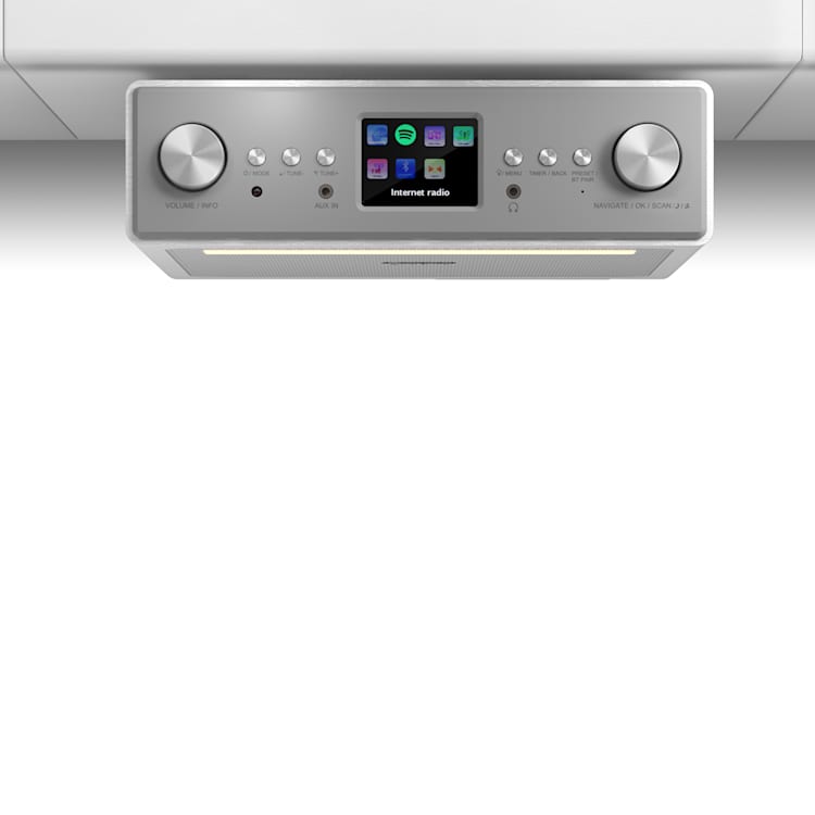 Connect Soundchef keuken-onderbouwradio internet DAB+ UKW 2x3" boxen wit Zonder tablethouder | Wit