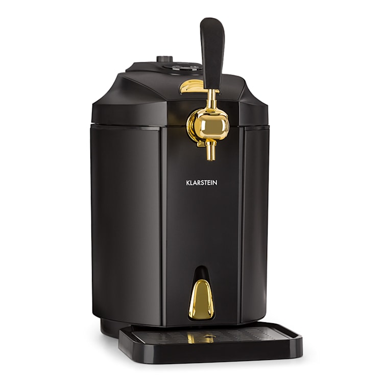 Distributeur de bière Skal Rafraîchisseur de bière fûts de 5 l CO2 inox noir Noir / Or Antique Métallisé