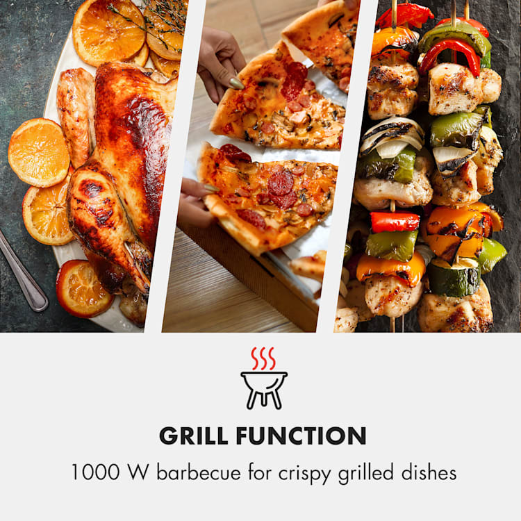 Fine Dinesty 2-in-1 magnetron: 23L 800W / grill: 1000W blauw Aqua