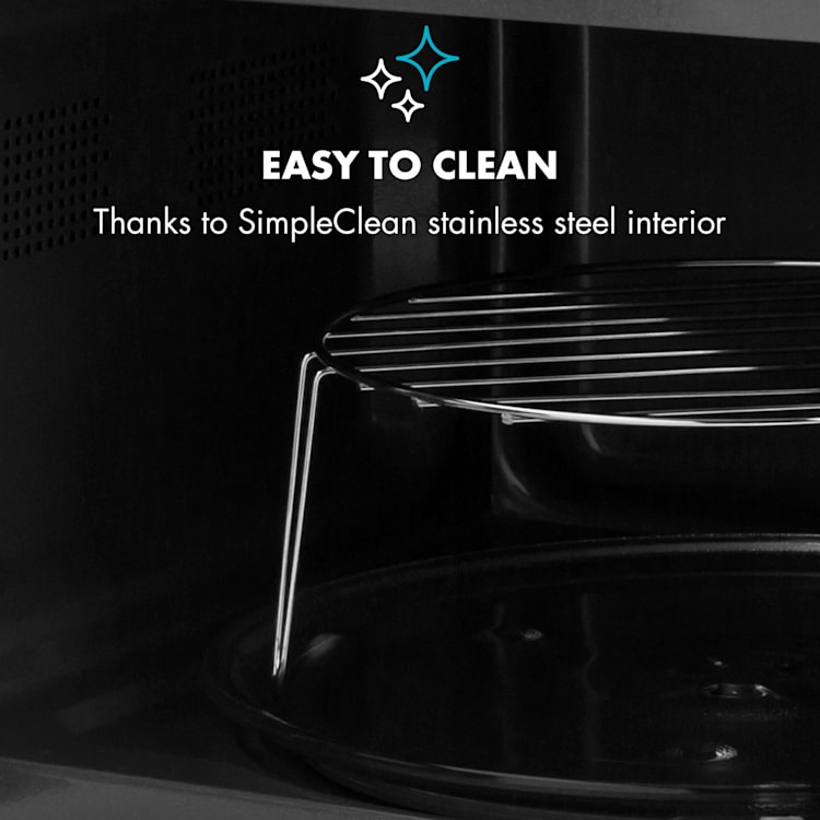 Fine Dinesty 2-in-1 magnetron: 23L 800W / grill: 1000W blauw Aqua