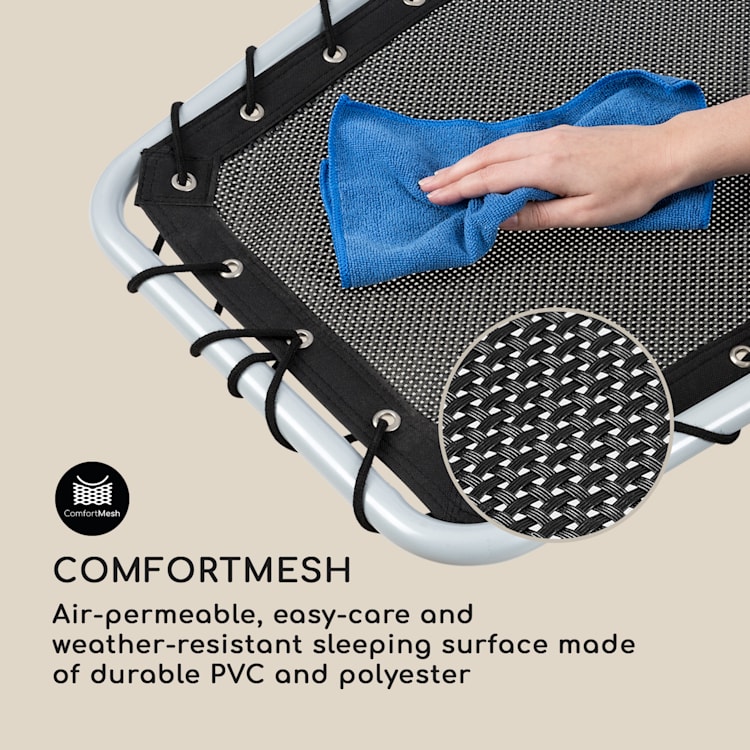 The Chiller, scaun balansoar, 77 x 85 x 173 cm, 360 Comfort, ComfortMesh, negru Negru