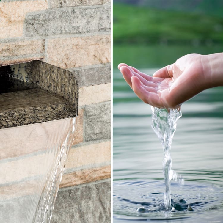 WATERGATE KERTI SZÖKŐKÚT, INDOOR/OUTDOOR, 15W PUMPA, 10M KÁBEL, HORGANYZOTT