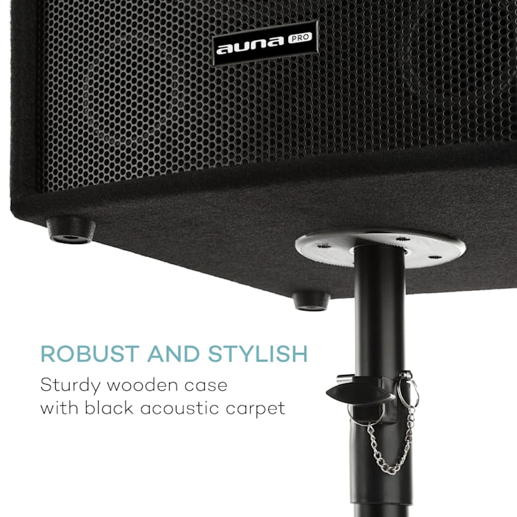 Cube 1512 2.1 set PA activo, 1200 W, 15" subwoofer, 2 x 12" altavoz