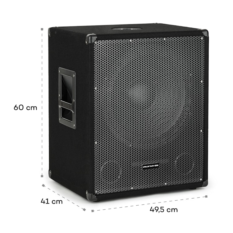 Cube 1512 2.1 set PA activo, 1200 W, 15" subwoofer, 2 x 12" altavoz