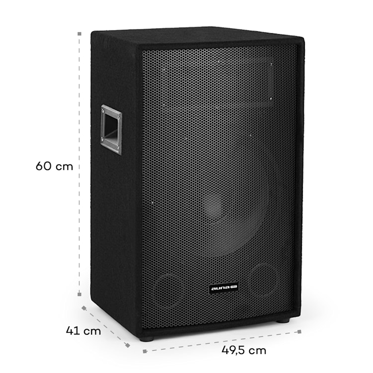 Cube 1512 2.1 set PA activo, 1200 W, 15" subwoofer, 2 x 12" altavoz